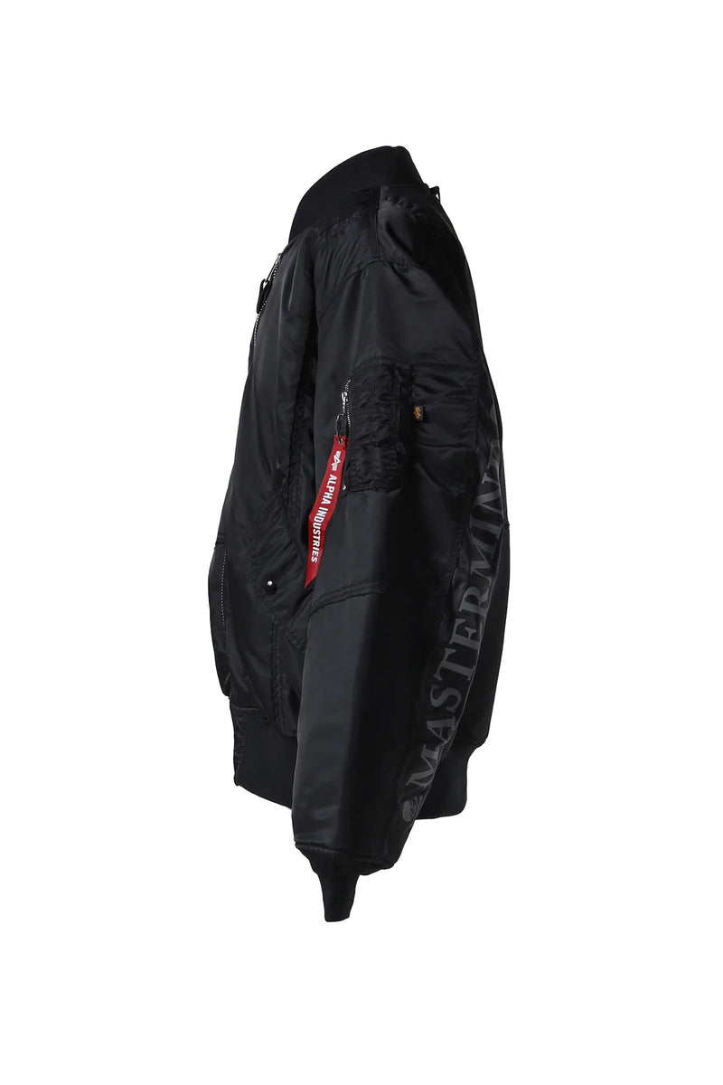 X ALPHA INDUSTRIES BLACK BOMBER JACKET