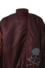 X ALPHA INDUSTRIES BURGUNDY BOMBER JACKET