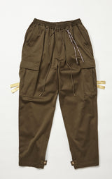 OLIVE REGULAR FIT CARGO PANTS