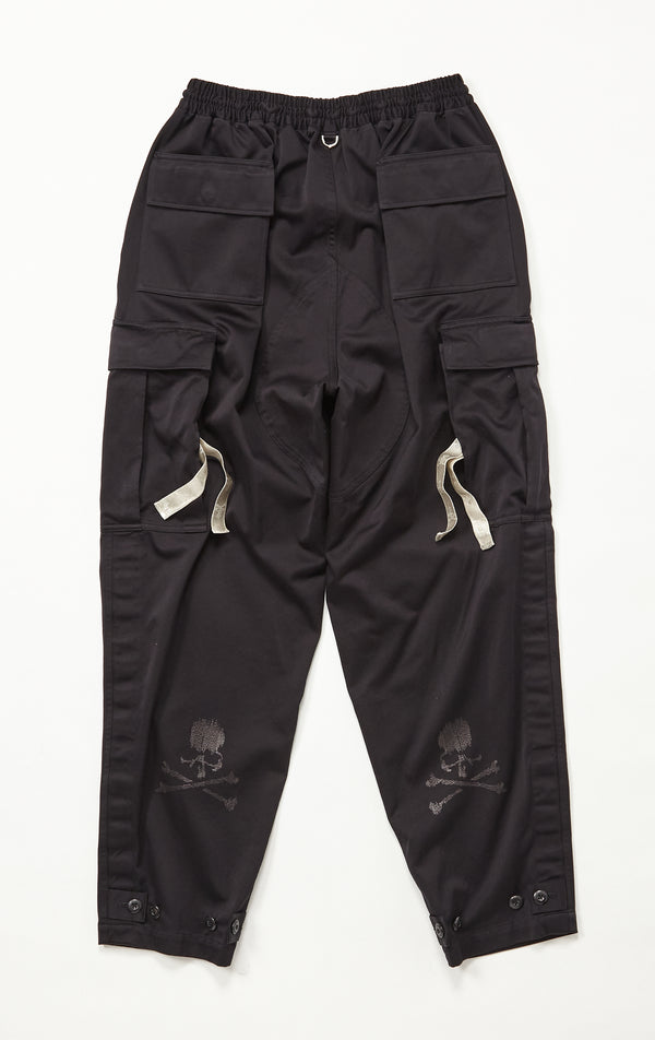 BLACK REGULAR FIT CARGO PANTS