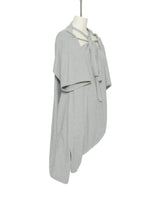 GREY EXTENDED HEM DRESS