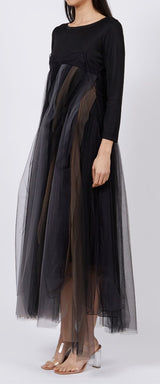 LONG SLEEVES LAYERED DRESS