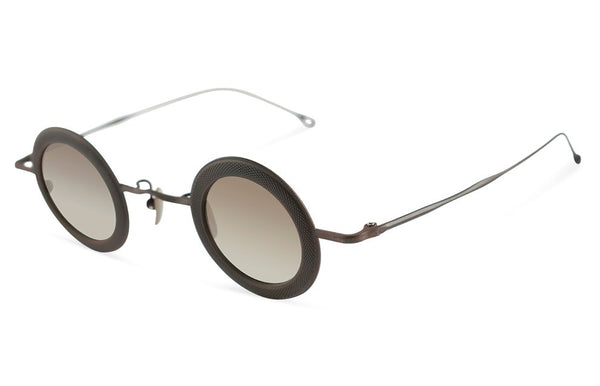 Round Aged Bronze Sunglasses