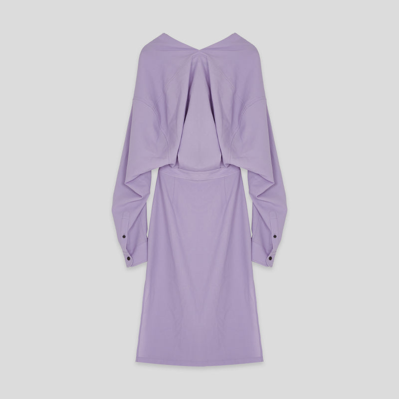 PURLE KNOTTED LS DRESS – CLOSETCASECONCEPTS