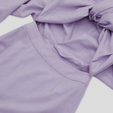 PURLE KNOTTED LS DRESS