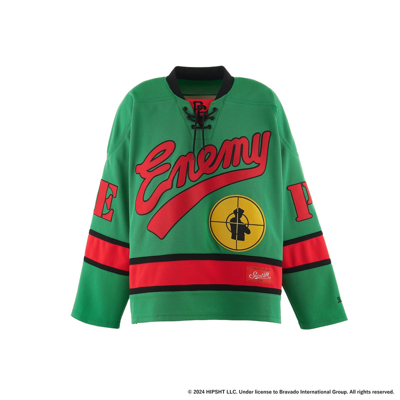 X PUBLIC ENEMY GREEN GAME SHIRT