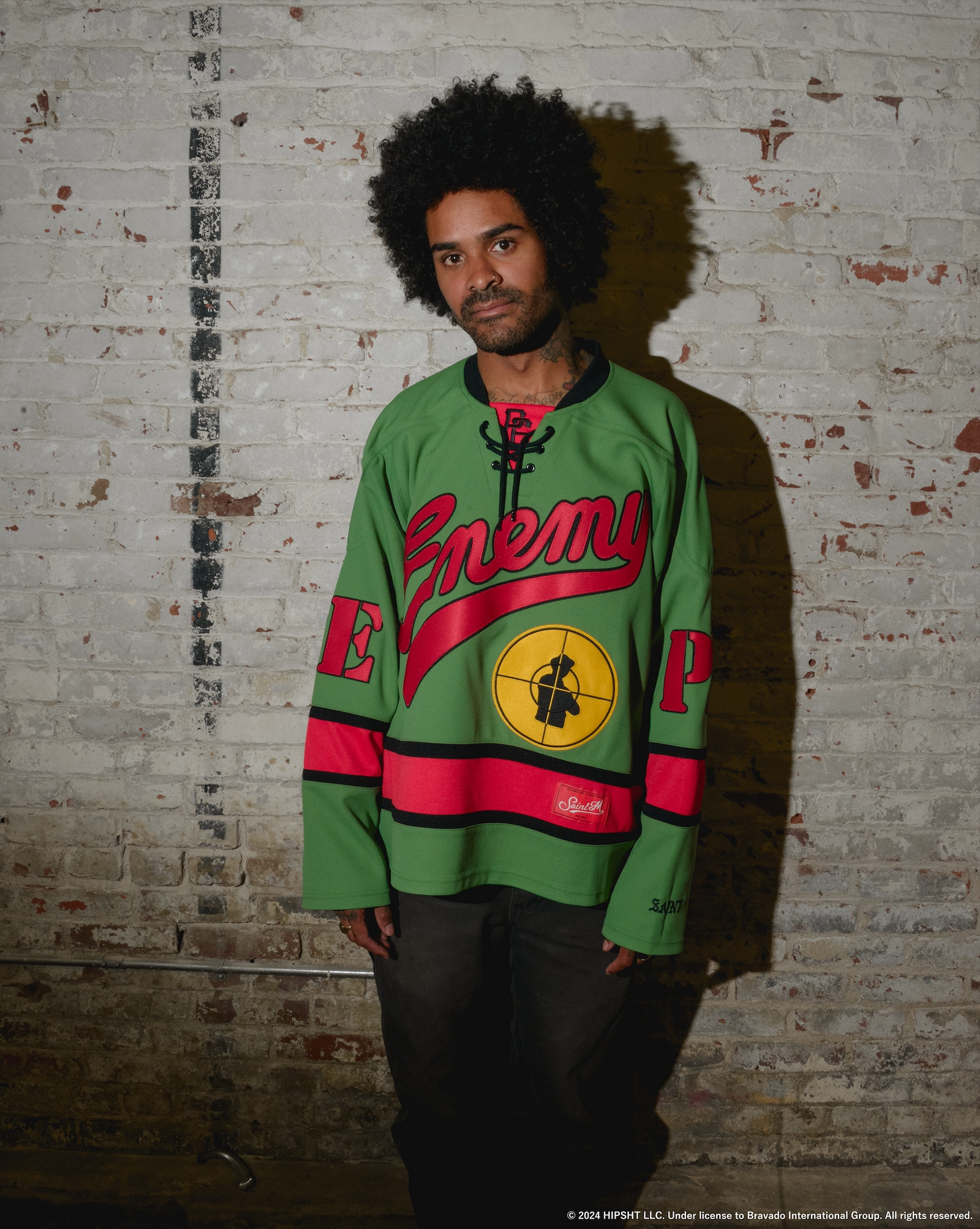 X PUBLIC ENEMY GREEN GAME SHIRT – CLOSETCASECONCEPTS