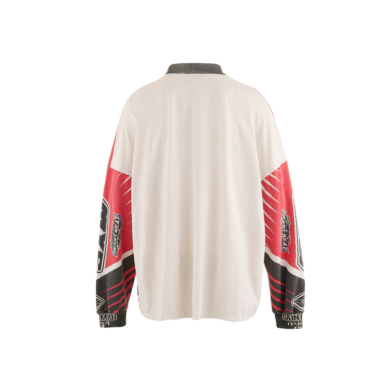 MX6 RED RACING LS TEE