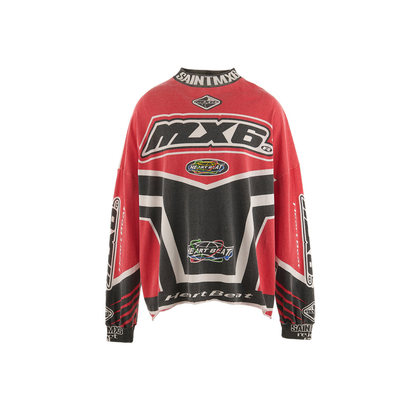 MX6 RED RACING LS TEE