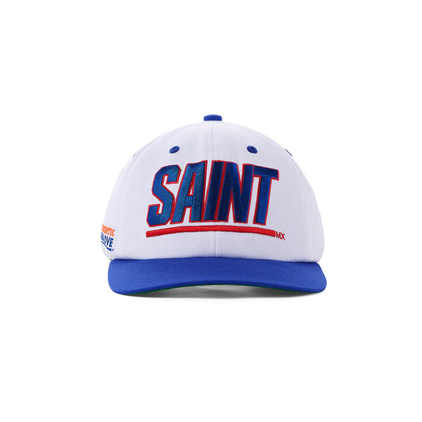 WHITE/BLUE SAINT CAP