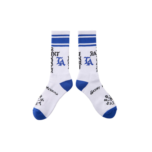 ST SINNER SOCKS WHITE/BLUE