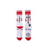 ST SINNER SOCKS WHITE/RED