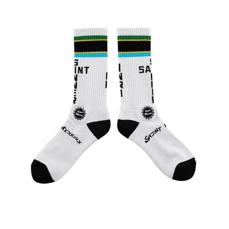 WHITE TANZANIA SOCKS