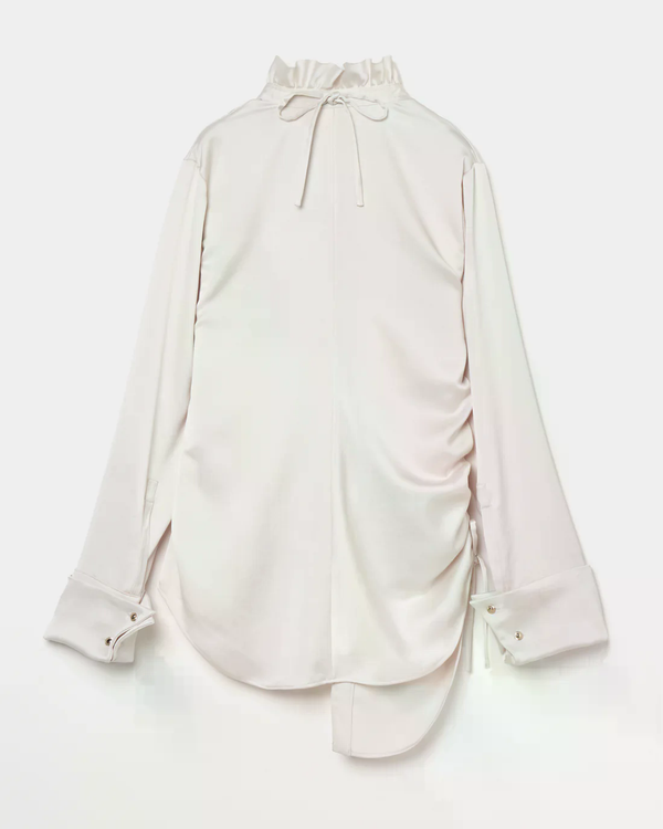 Asymmetric Drawstring Shirt