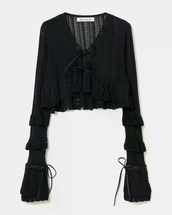 Ribbon Knit Cardigan