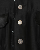 Satin Wool Trucker Jacket