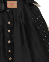 Satin Wool Trucker Jacket