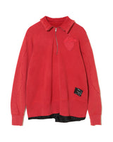 Zip-Up Turtleneck Sweat