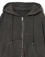 Asymmetric Washed Hoodie