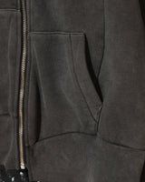 Asymmetric Washed Hoodie