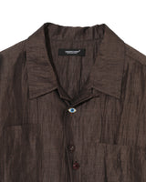 Mixed Fabrics Oversized Shirt