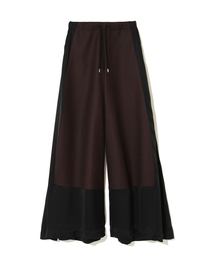 DARK BROWN PANELLED PANTS