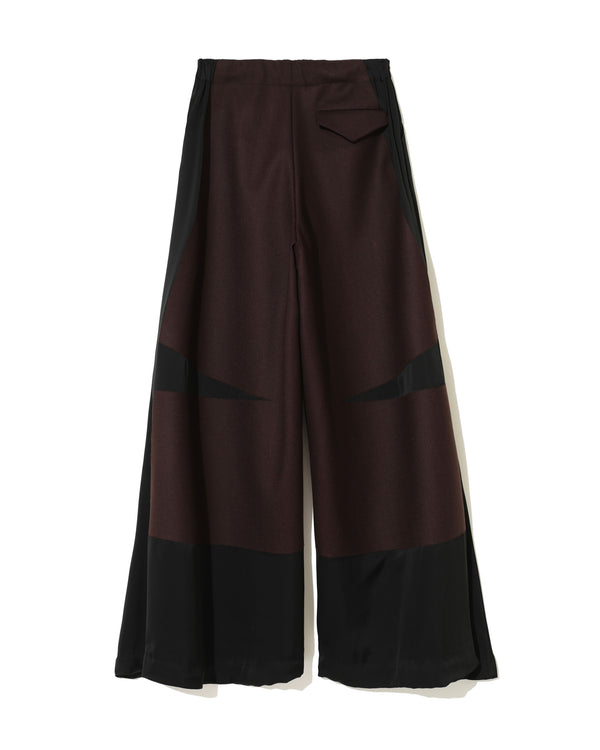 DARK BROWN PANELLED PANTS