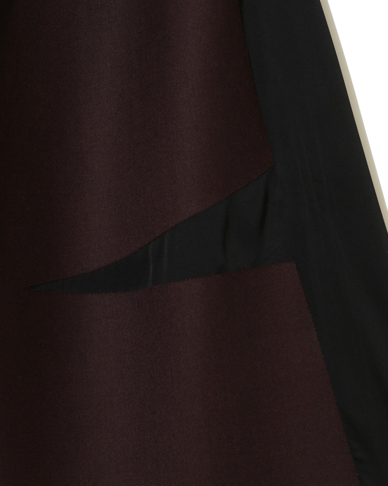 DARK BROWN PANELLED PANTS