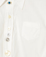 Asymmetric Beaded Shirt