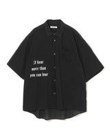 Layered Gothic Slogan Shirt