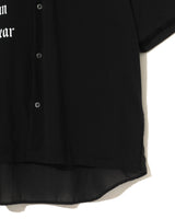 Layered Gothic Slogan Shirt