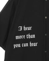 Layered Gothic Slogan Shirt