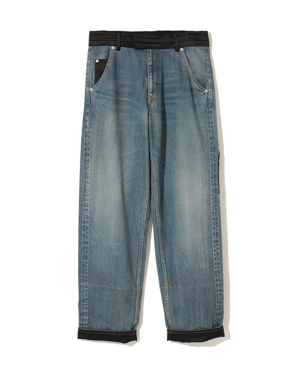 LAYERED PAINTER DENIM PANTS