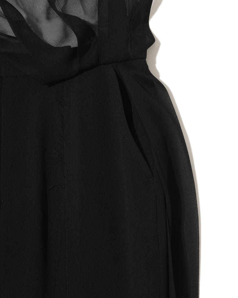 Pleated Organza Trousers