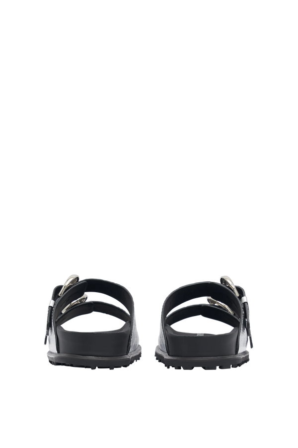 LAMINATED LEATHER MS GROUND SANDAL