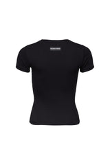 BLACK ORGANIC COTTON MINI FIT T-SHIRT