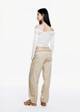 Trousers w/ Knitted Belt
