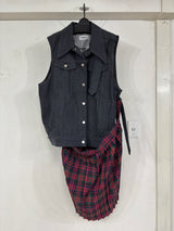 Sleevless denim Jacket