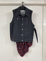 Sleevless denim Jacket