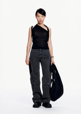Sleevelss Knot Top w/ Strap