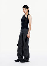 Sleevelss Knot Top w/ Strap
