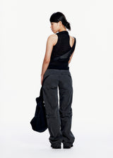 Sleevelss Knot Top w/ Strap