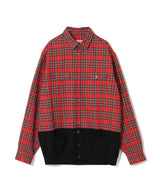 RED FLANEL SHIRT/CARDIGAN