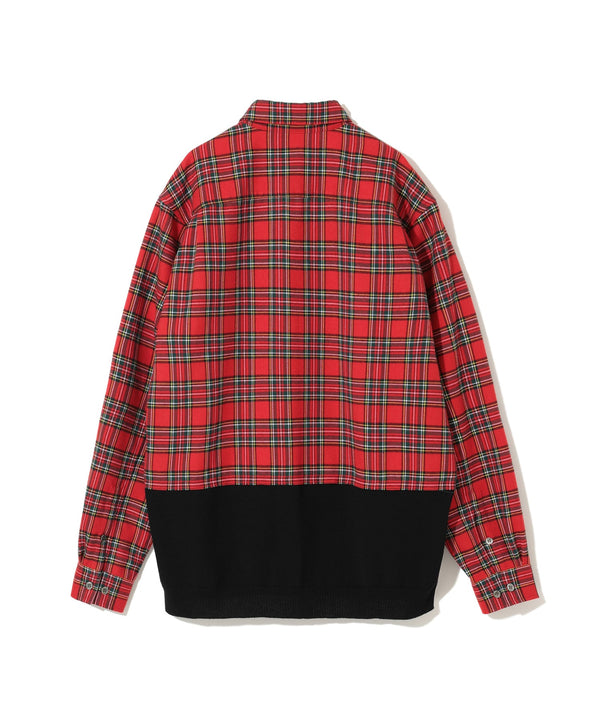 RED FLANEL SHIRT/CARDIGAN