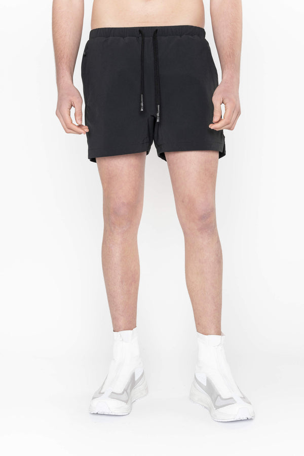 EMBROIDERED-LOGO DETAIL SHORTS