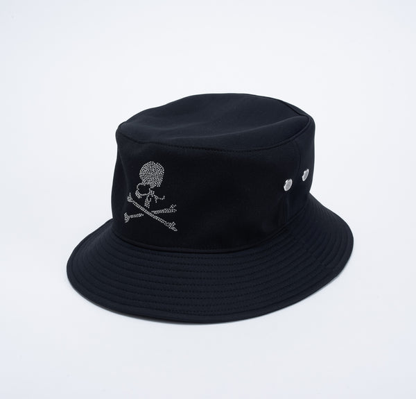 BLACK SWAROVSKI BUCKET HAT