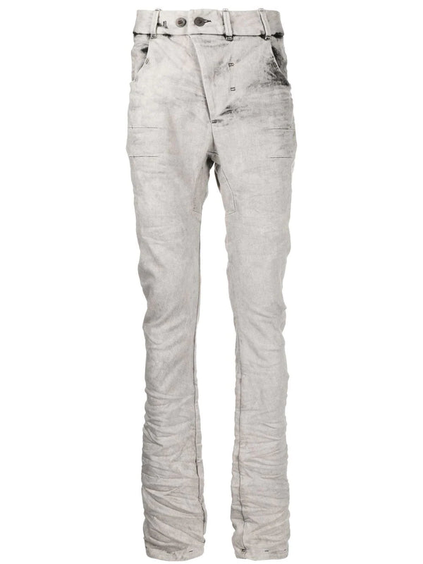 RUCHED SKINNY FIT JEANS