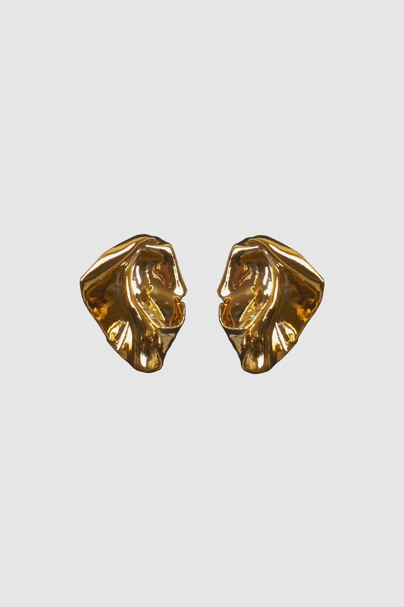 GOLD MAJOLICA EARRINGS