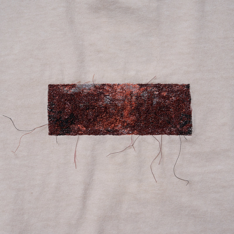 IVORY RUST EMBROIDERY T-SHIRT
