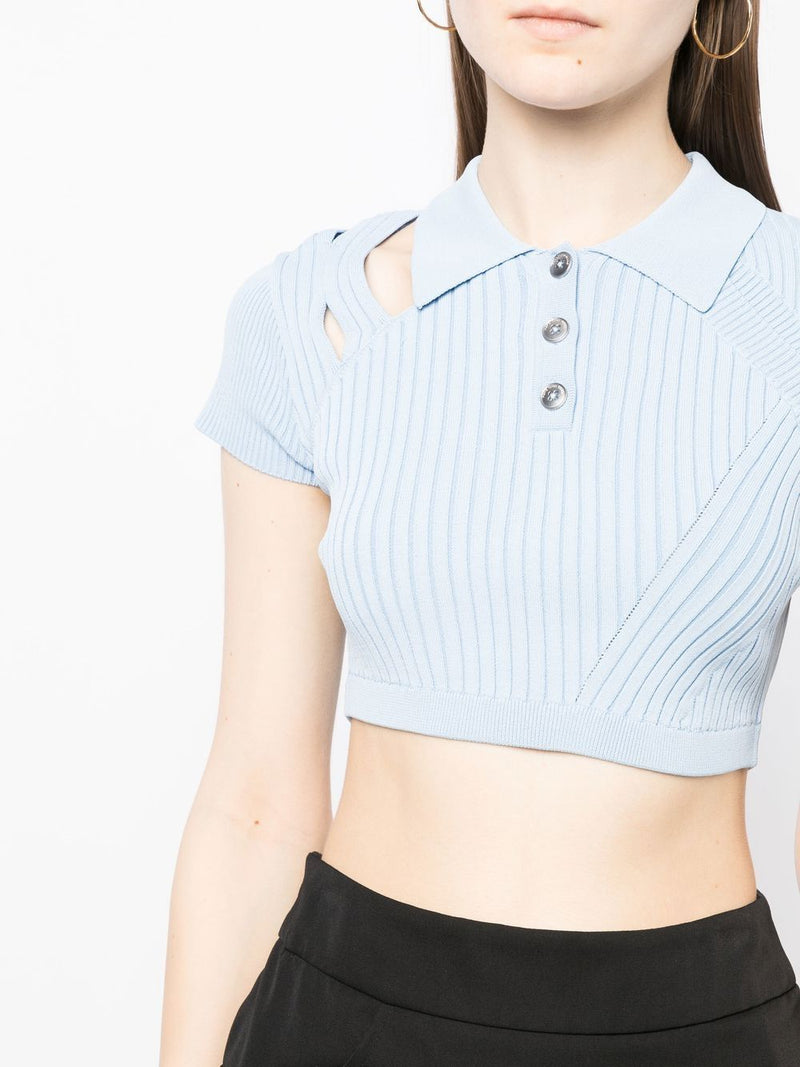 KNIT CROPPED TOP
